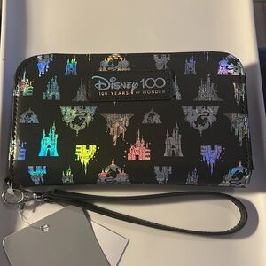 NWT~ Disney 100 Years of Wonder Limited Edition Tech Pocket Wallet Wristlet